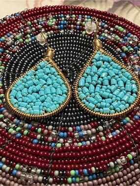 Handcrafted Czech Glass Bead Earrings